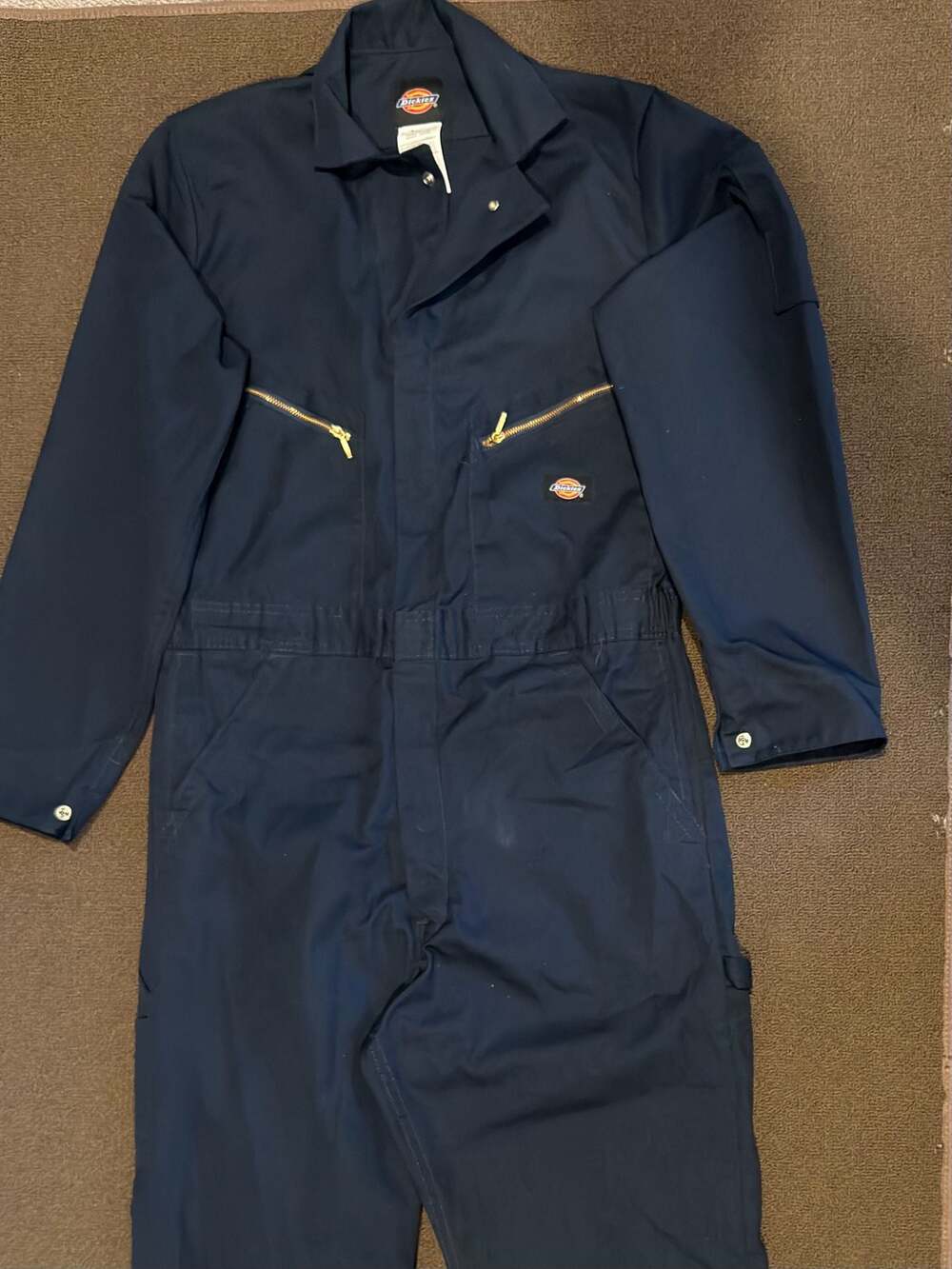 Dickies 48799 Deluxe Blended Long Sleeve Coveralls, Dark Navy